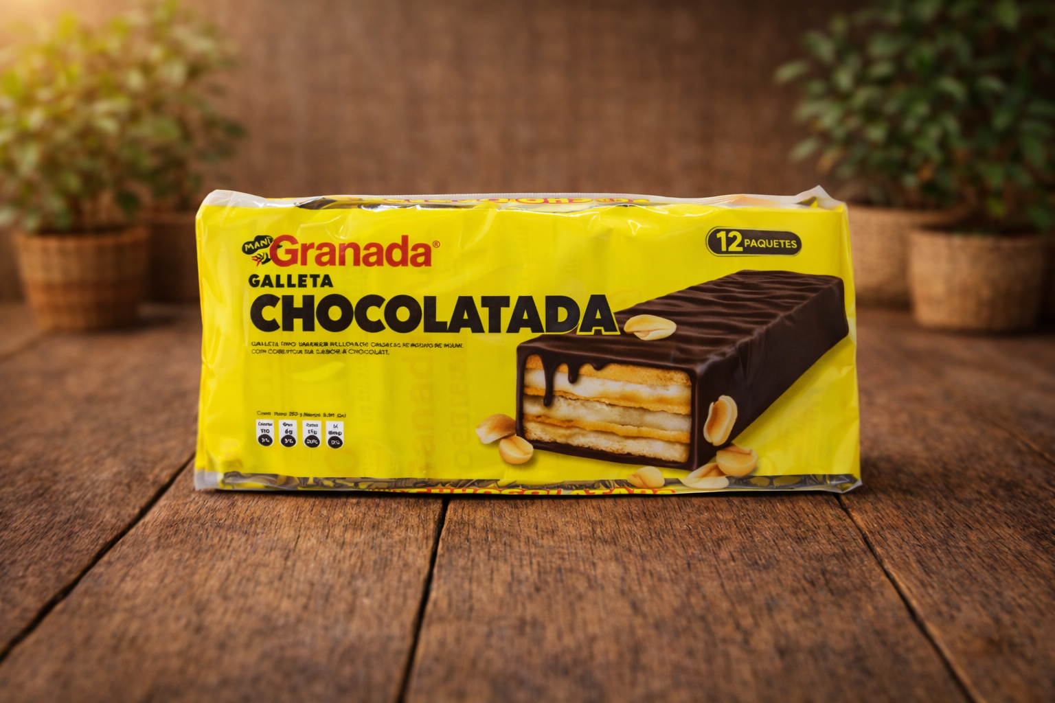 Galleta Granada Chocolatada 12und