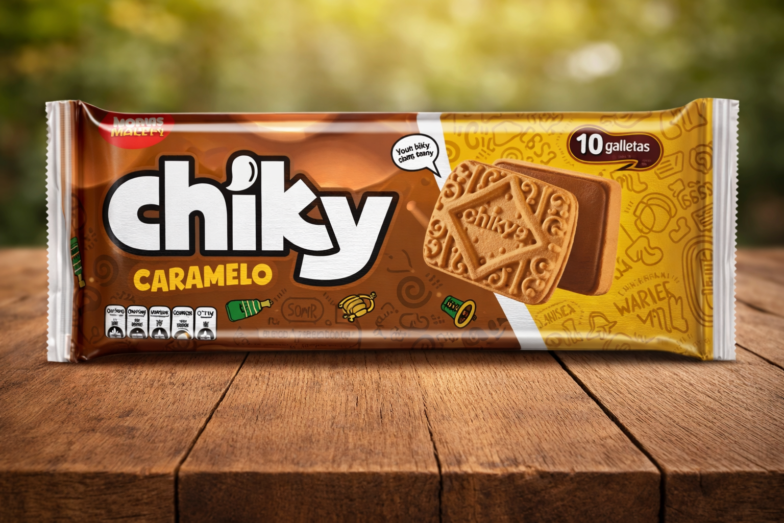 Galleta Chiky caramelo 12 uds